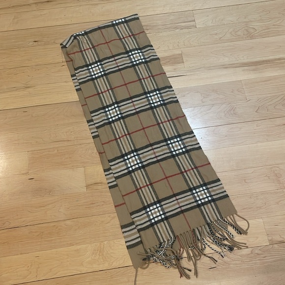 Cashmere Feel New England Plaid Scarf - 100% Acrylic - Super Soft - Camel - Picture 9 of 10